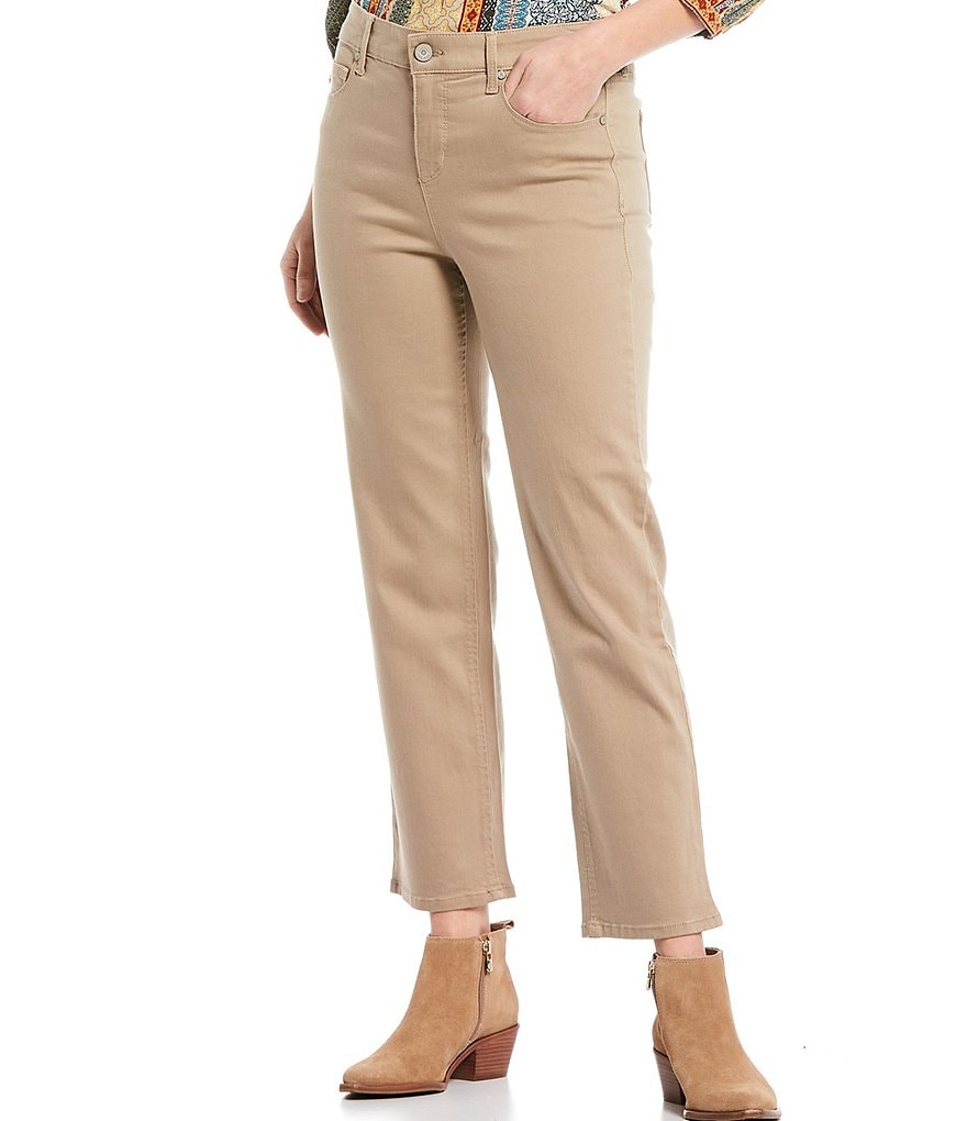 Code Bleu High Rise Straight Leg Ankle Jeans