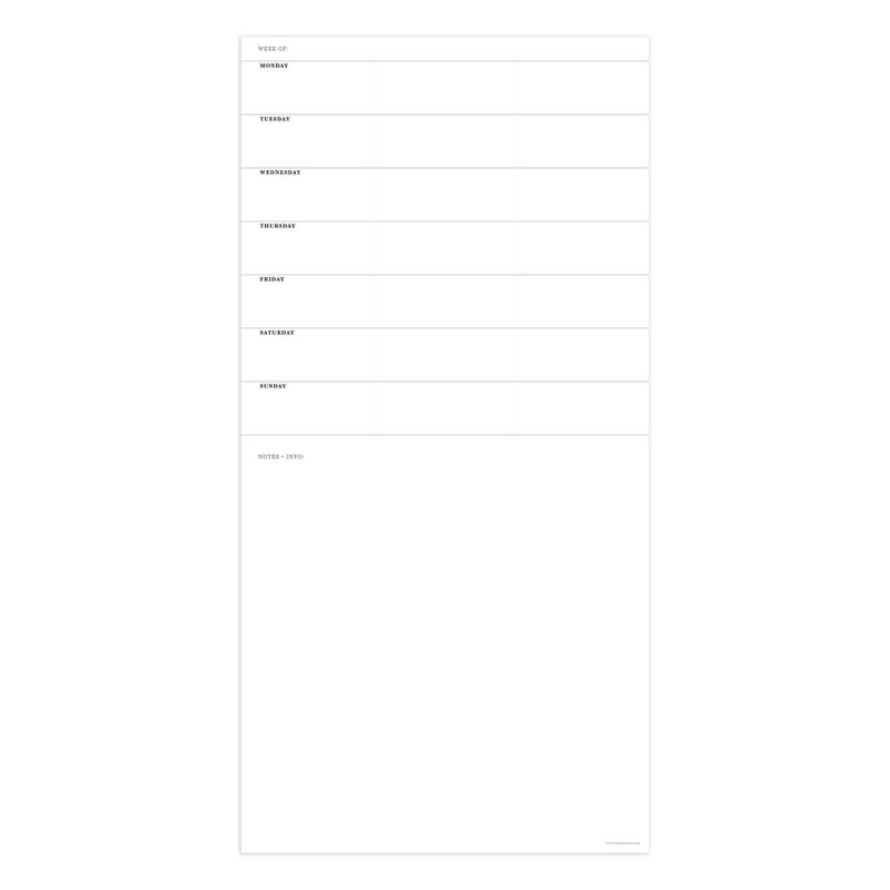 Undated 12" x 12" Wall Calendar Dry Erase - The Time Factory