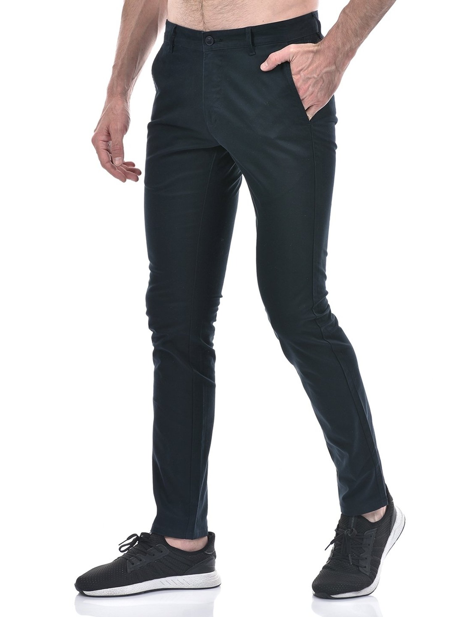 Numero Uno Navy Comfort Fit Trousers