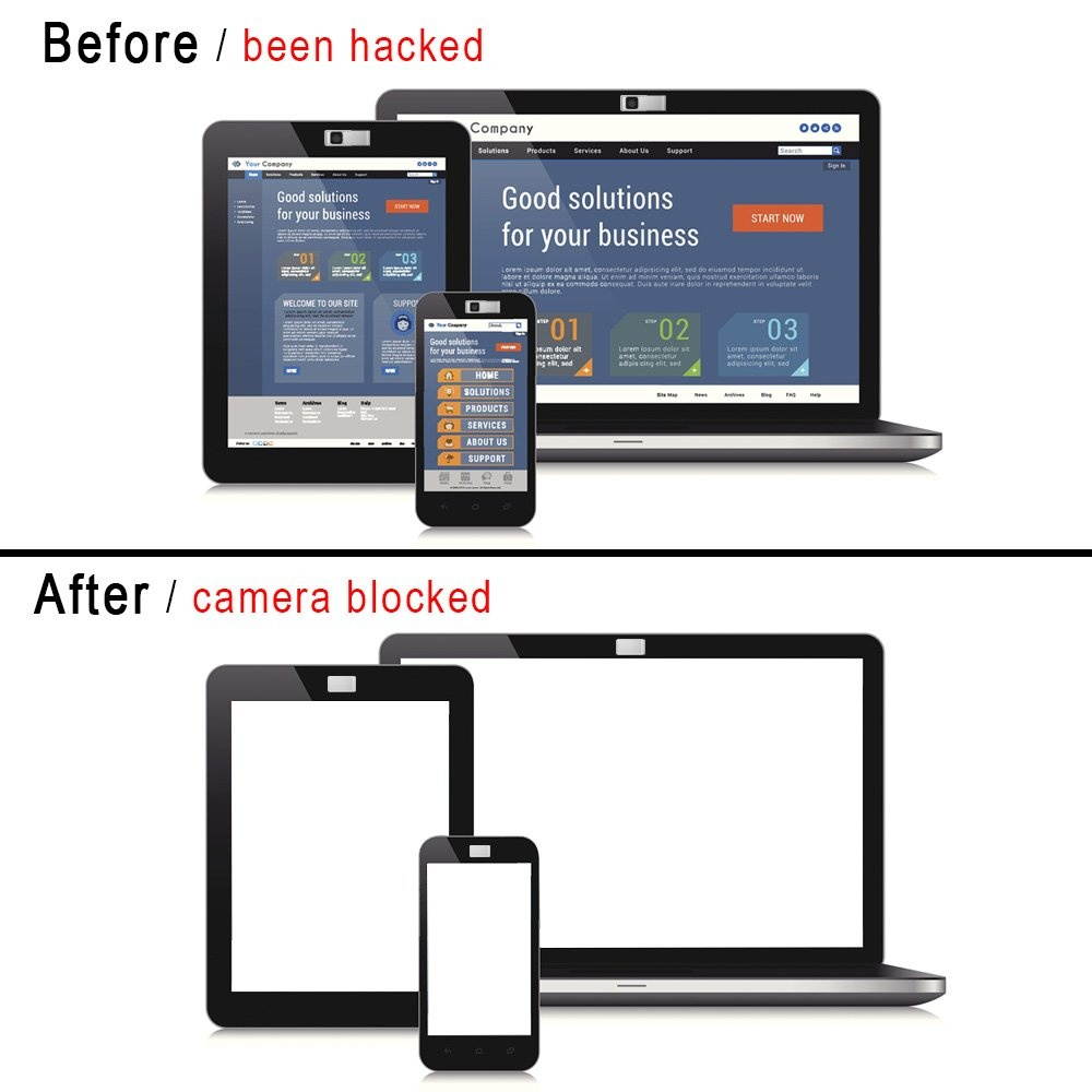 Webcam Cover Slide Aluminum Alloy Laptop Camera Cover Slide for iPhone Android Laptops Mac Books PCs Computers Tablets Smartphones Covers Your Camera for Privacy Security Multicolor 3 Pack