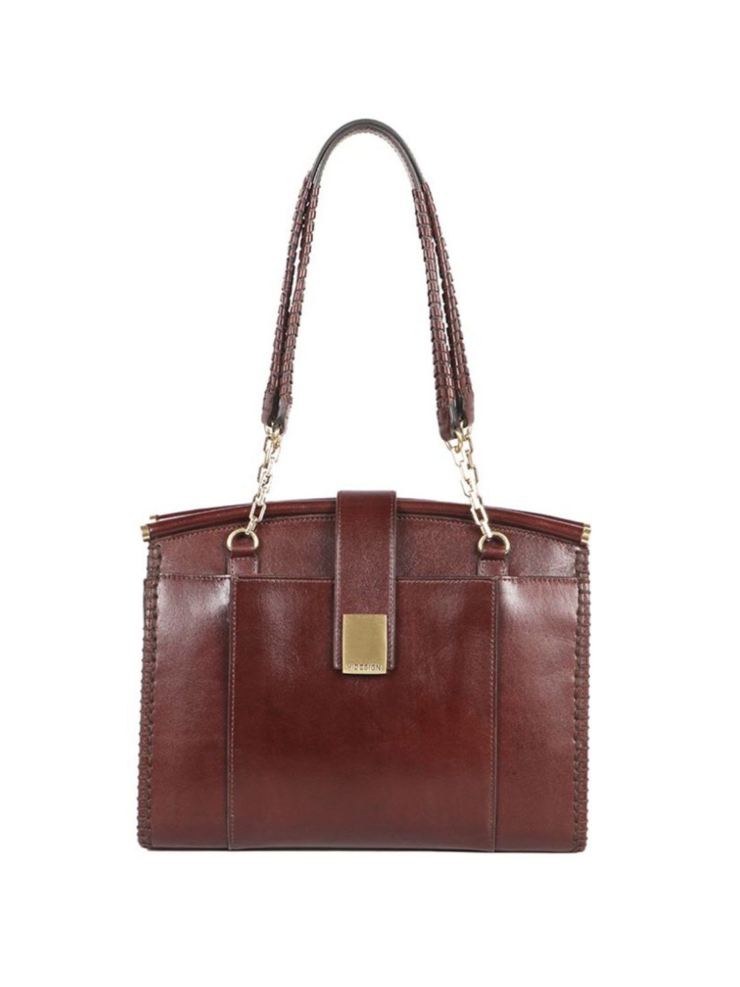 Hidesign EI Flourish 01 Brown Leather Solid Shoulder Handbag