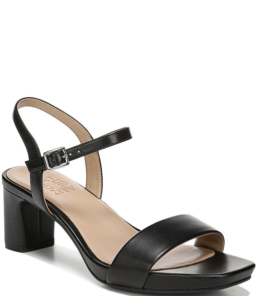 Naturalizer Ivy Leather Block Heel Dress Sandals