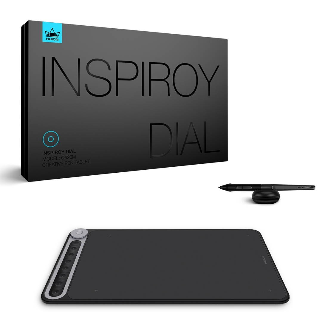 HUION Q620M 5080 LPI Wireless Art Drawing Tablet for Fun, with Battery-free Pen & Pen Holder