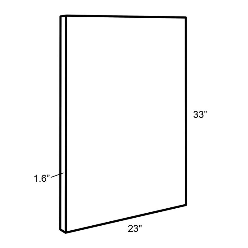 23" x 33" Sylvie Tropical Palm Under Blue Sky Framed Canvas by Amy Peterson Natural - Kate and Laurel