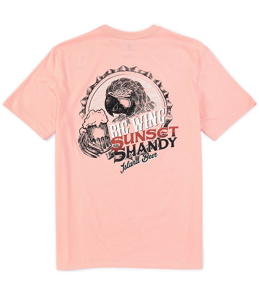 Caribbean Big & Tall Coral Screen Print Short-Sleeve Tee