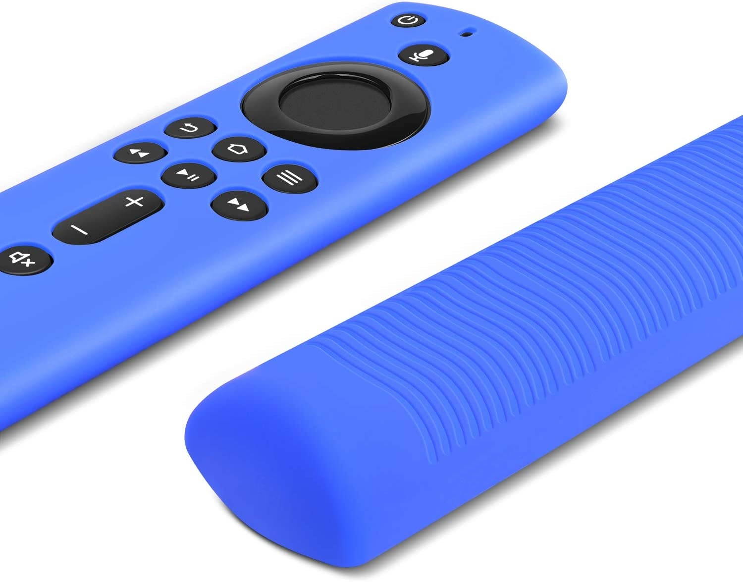 TNP Silicone Remote Protective Case Cover Skin for Fire TV Stick 4K/ Fire TV Cube/Fire TV (3rd Gen) Compatible with All New 2nd Gen Alexa Voice Remote Control, Anti-Slip Water-Resistant, Blue