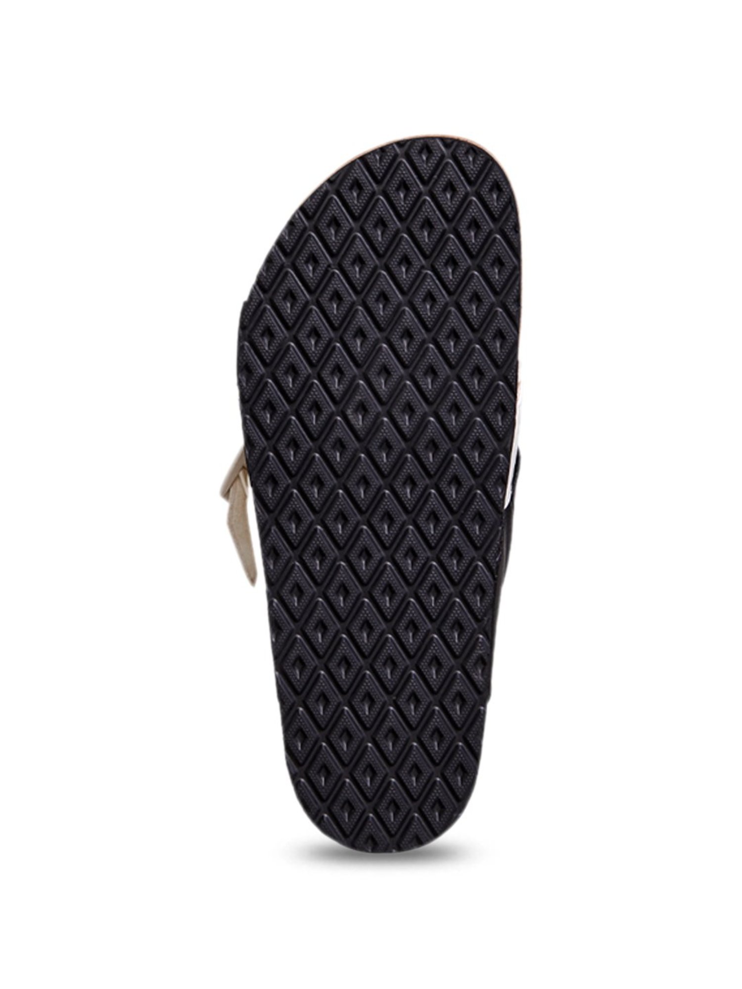 Neemans Men's Cork Black & White Thong Sandals
