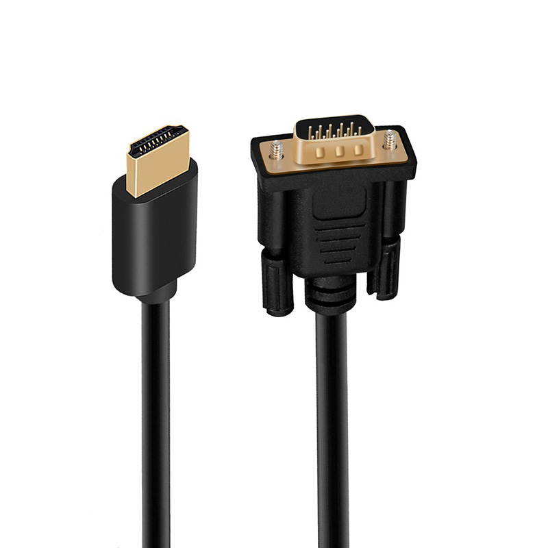 HDMI to VGA, Hannord Gold-Plated HDMI to VGA 6 Feet Cable (Male to Male) Compatible for Computer, Desktop, Laptop, PC, Monitor, Projector, HDTV, Raspberry Pi, Roku, Xbox and More