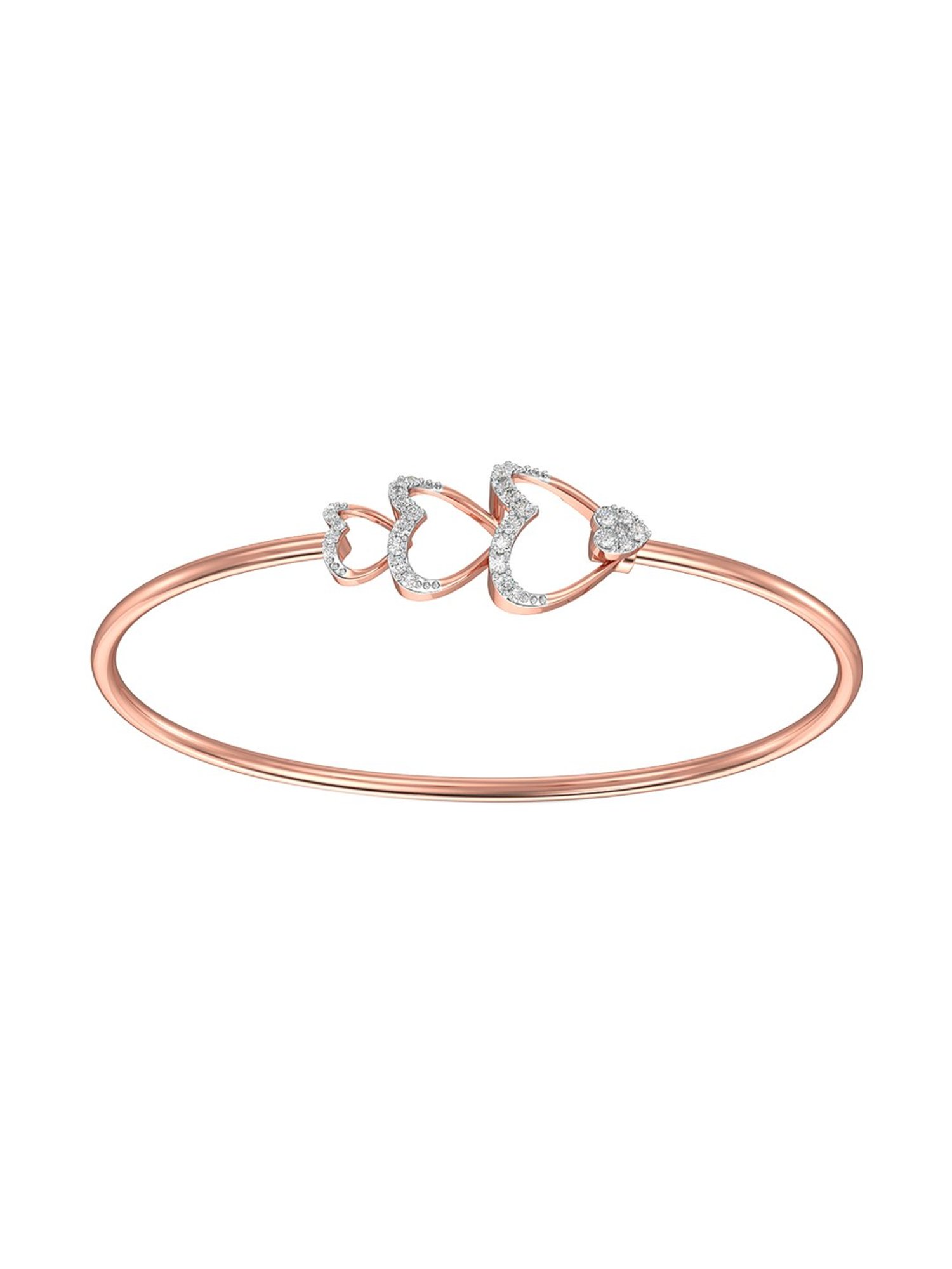 Mia by Tanishq Cupid Charm 14k Gold & Diamond Bracelet for Women