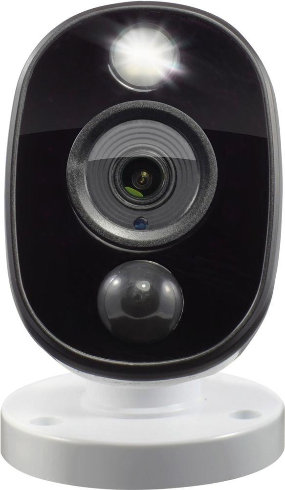 8-Channel, 6-Camera Indoor/Outdoor Wired 1080p 1TB DVR Surveillance System - Black/Gray/White