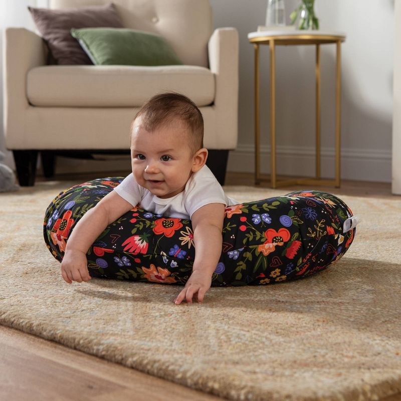 Boppy Original Nursing Pillow Cover - Black Floral