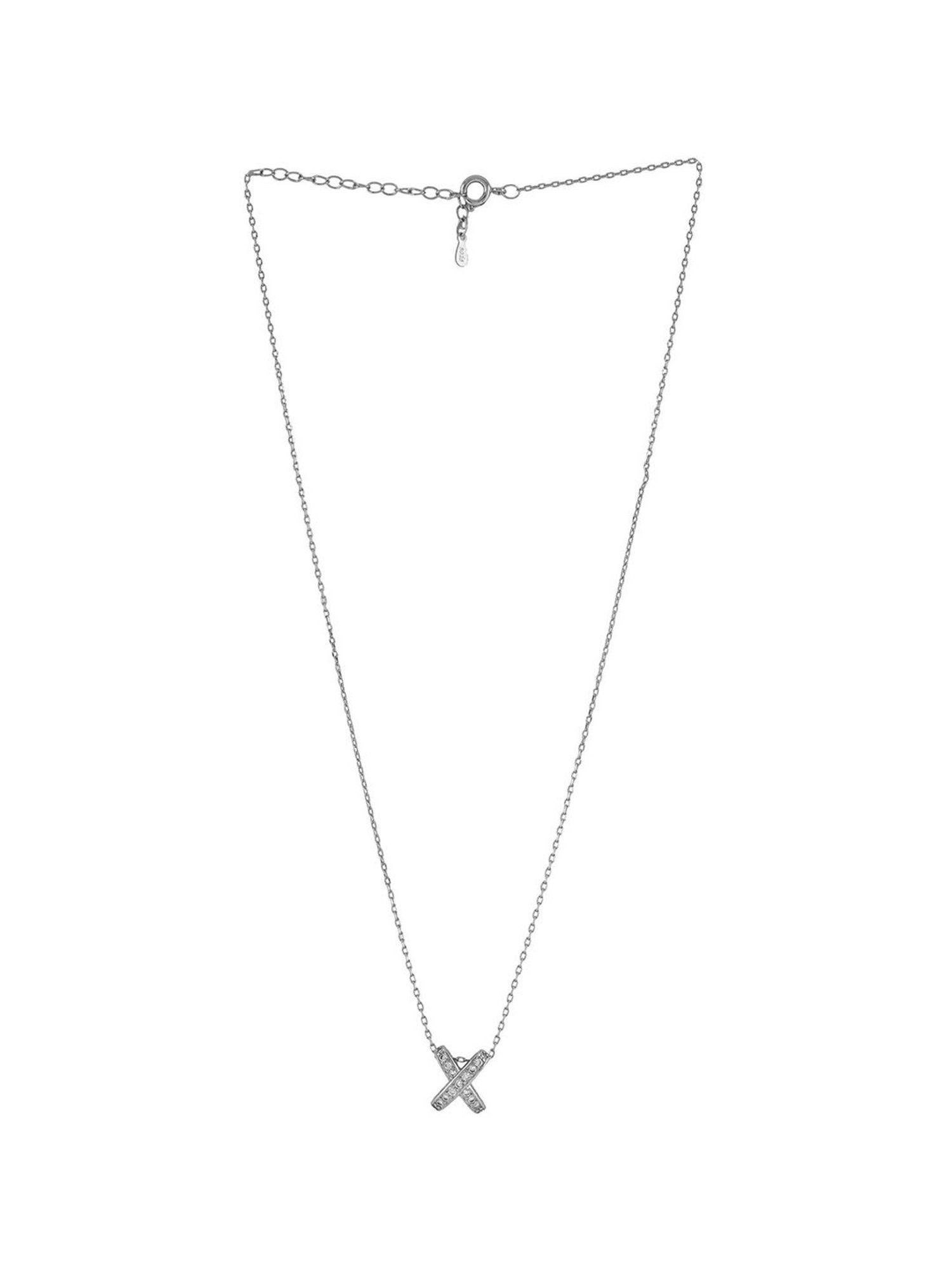 Joker & Witch Silver Romance Kriss Kross Silver Necklace