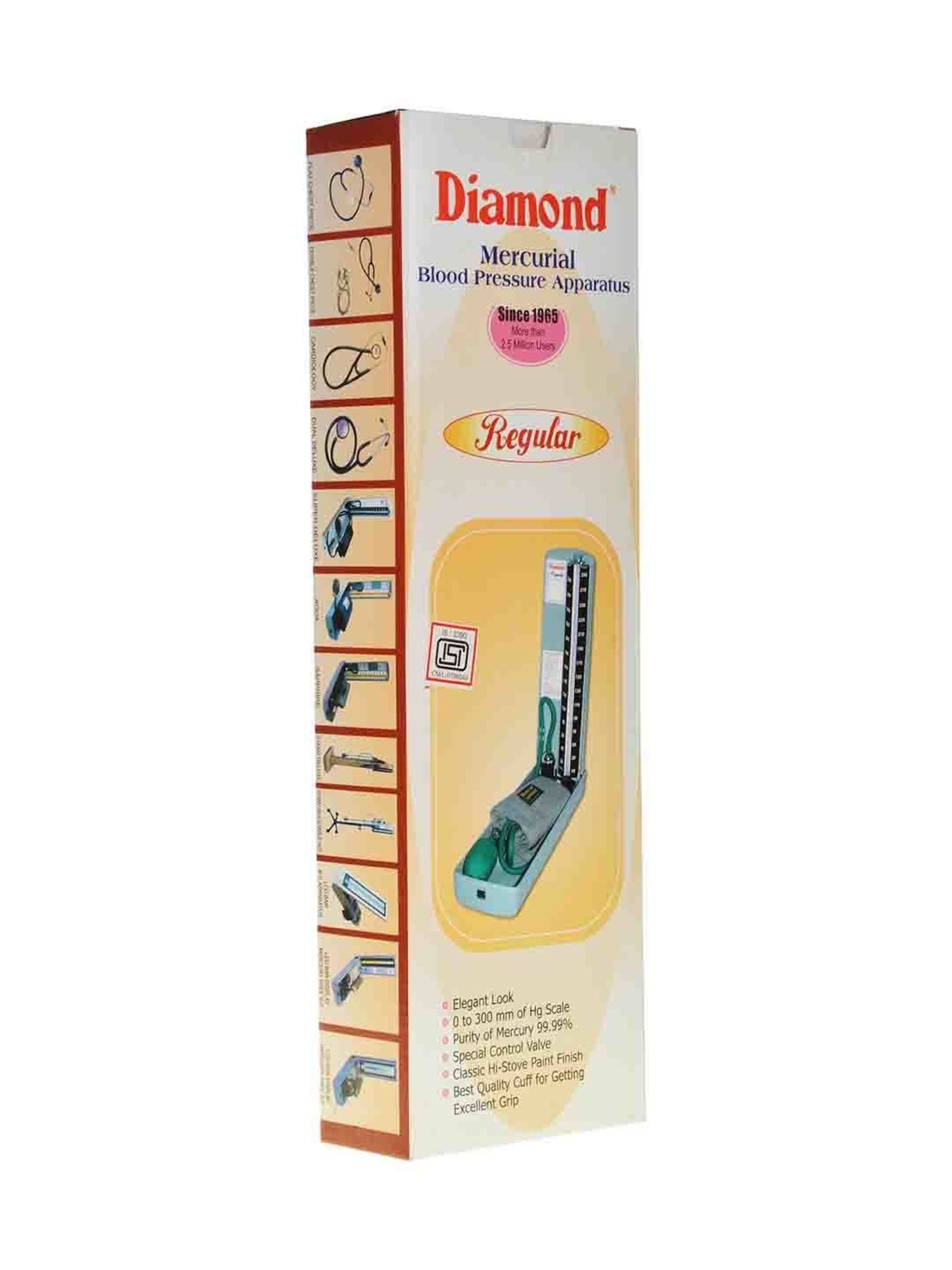 Diamond Mercurial Blood Pressure Apparatus (Light Green)