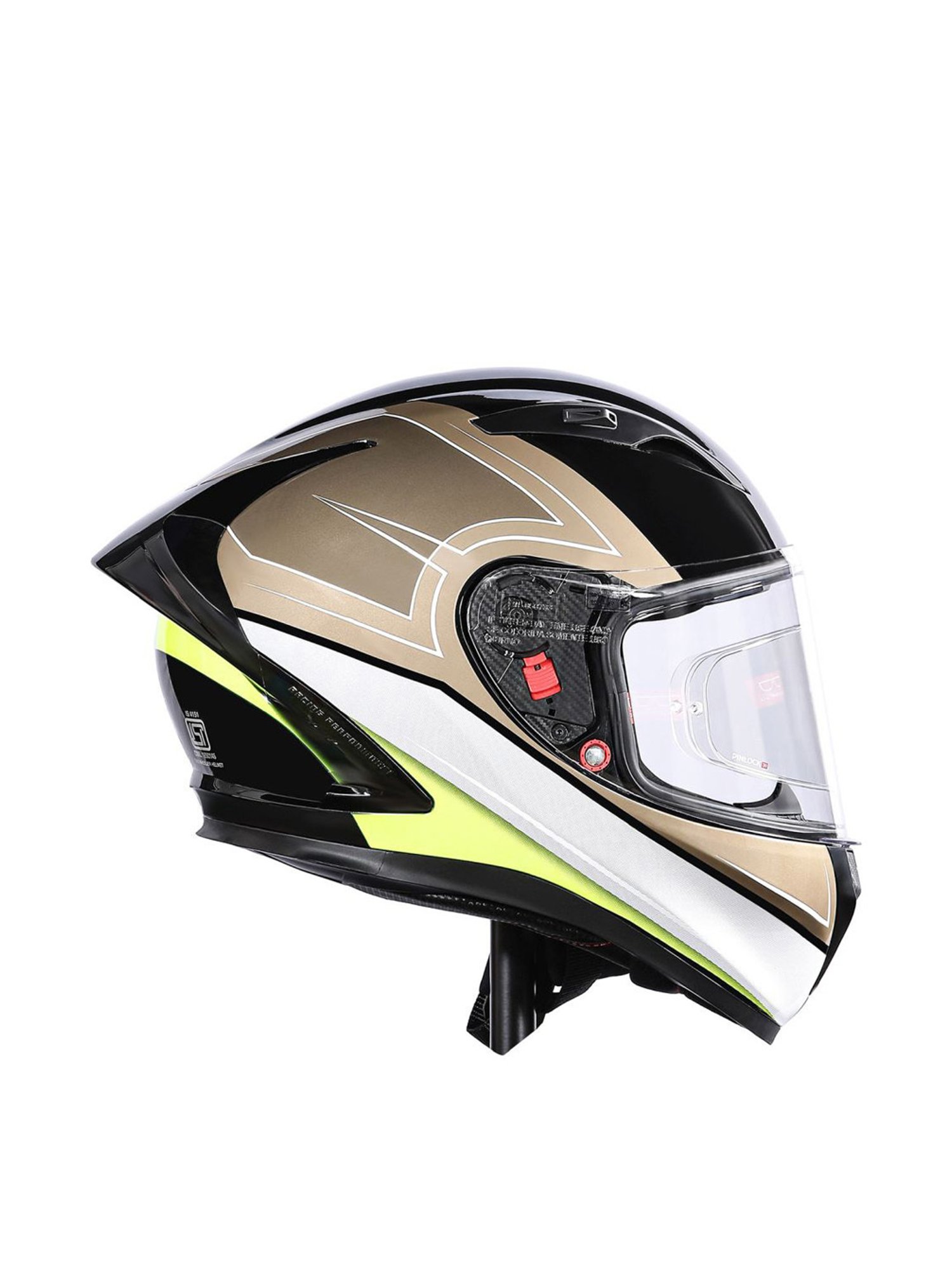 Royal Enfield SpeedX Full Face Golden Printed Helmet