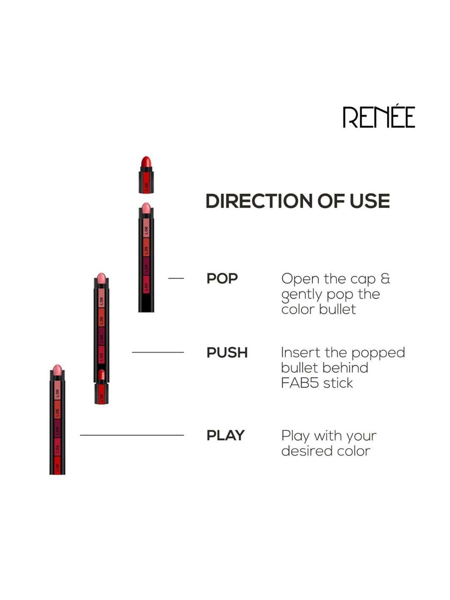 Renee Fab Bullet L 06 Blush Bravo - 1.5 gm