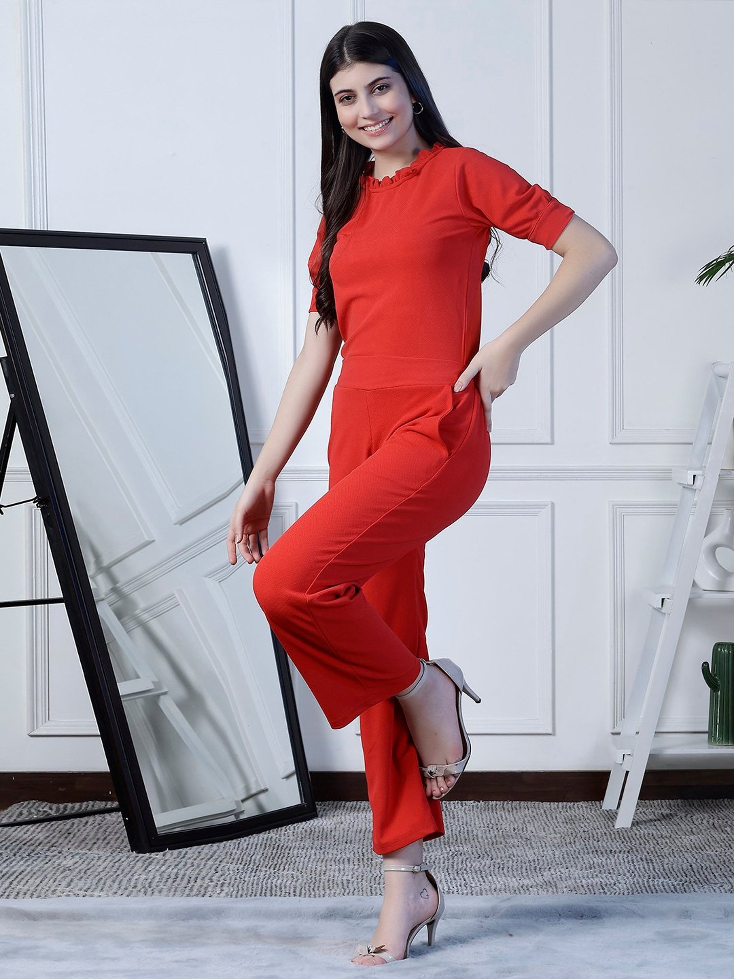 NEUDIS Red Maxi Co-Ord Set