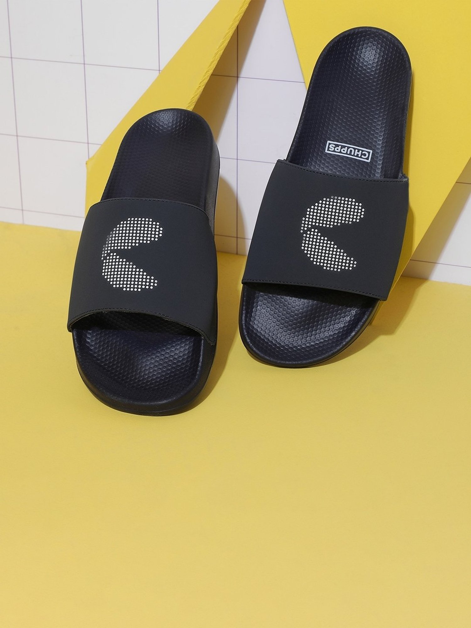 Chupps Men's Navy Slides