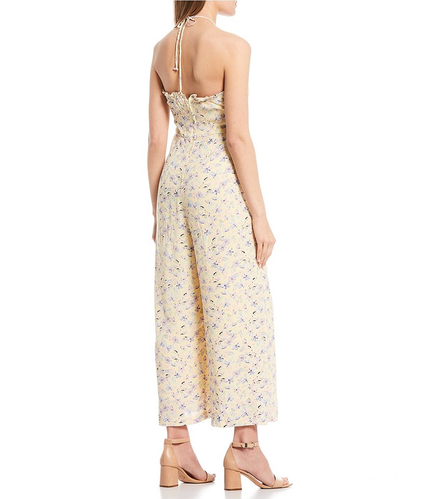 GB Floral Halter Jumpsuit