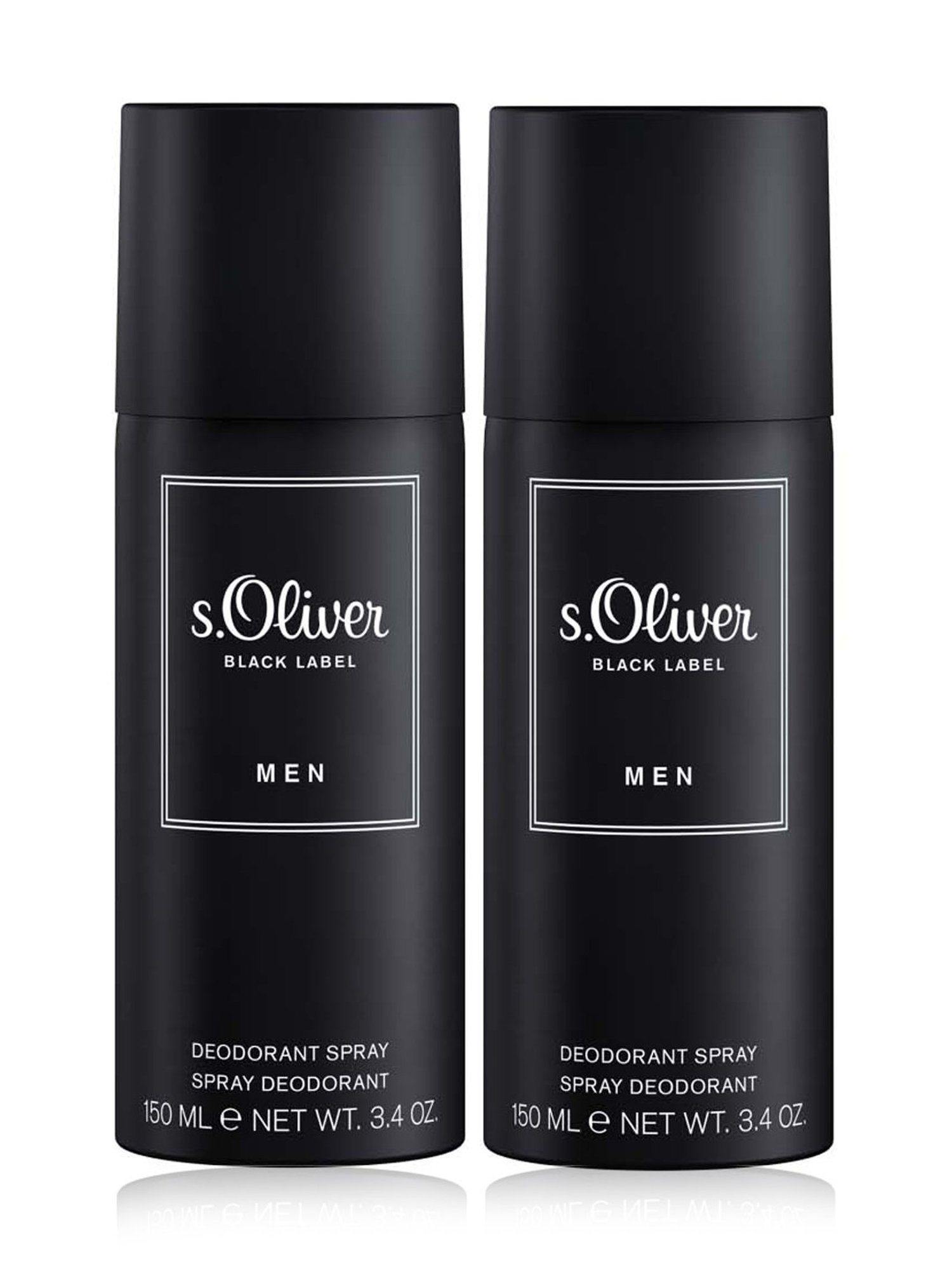 s.Oliver Black Label Men Deodorant Aerosol Spray (Pack of 2)