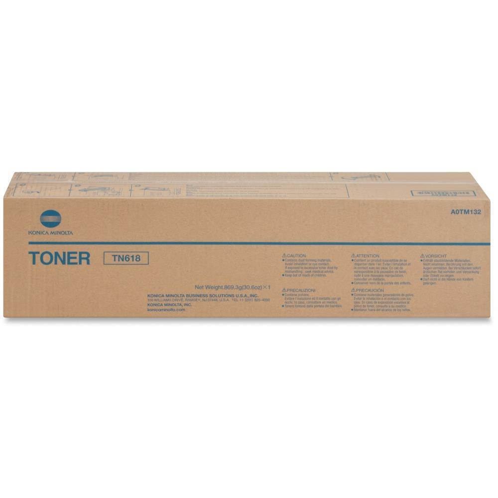 Black Toner Cartridge for Konica Minolta A0TM132 bizhub 552, bizhub 652, Genuine Konica Minolta Brand