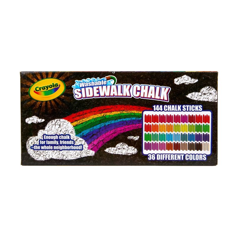 Crayola 144ct Washable Sidewalk Chalk