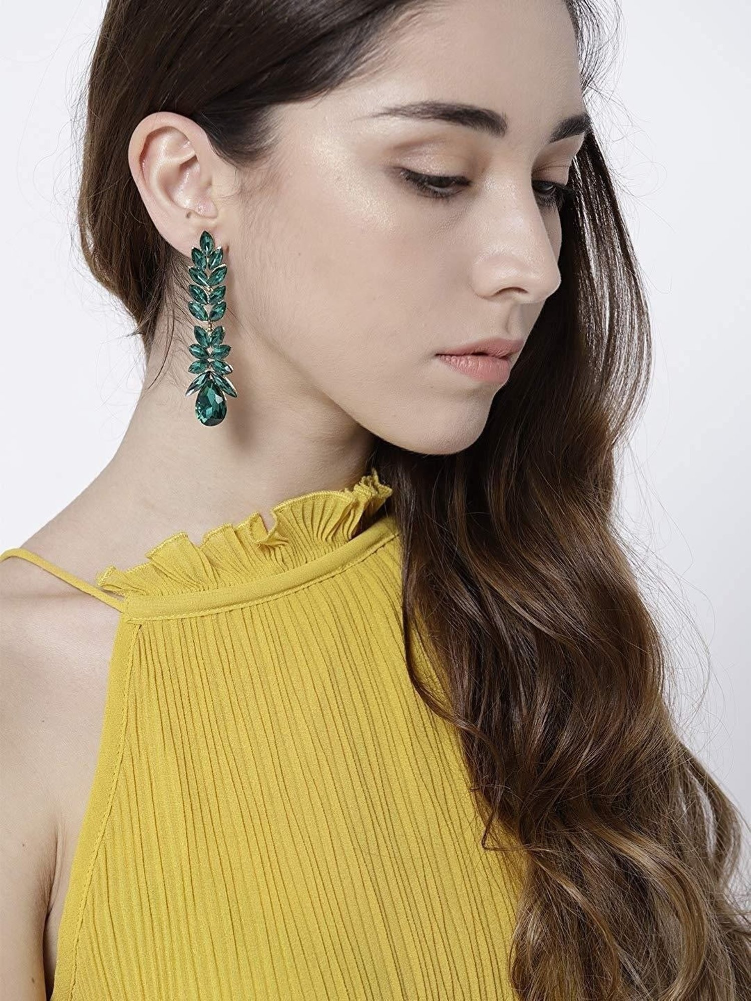 YouBella Valentine Collection Earings Crystal Dangler Earrings