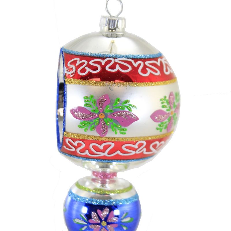 Shiny Brite 7.0" Cc One Ball Drop W/ Reflector Ornament Christmas Confetti  -  Ornament Sets