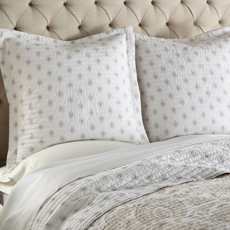 Fallon Diamond Quilted Euro Sham - 2pk - Levtex Home