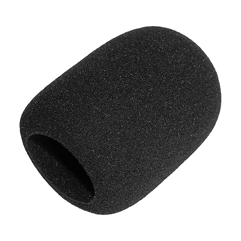 Microphone Cover Microphone Windscreen Foam Cover Black Top Grade 6 Pack