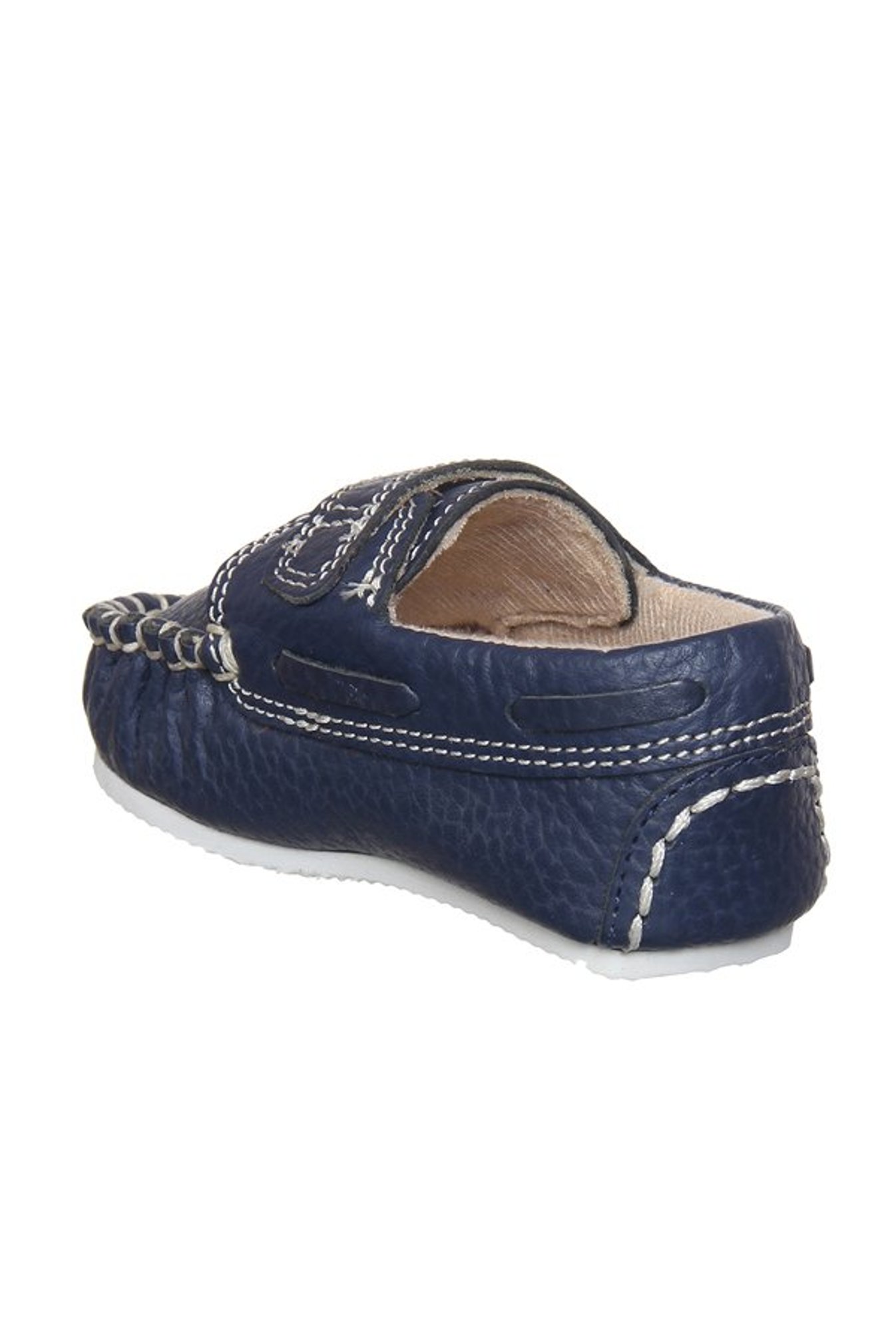 Beanz Kids Aaron Navy Leather Loafers