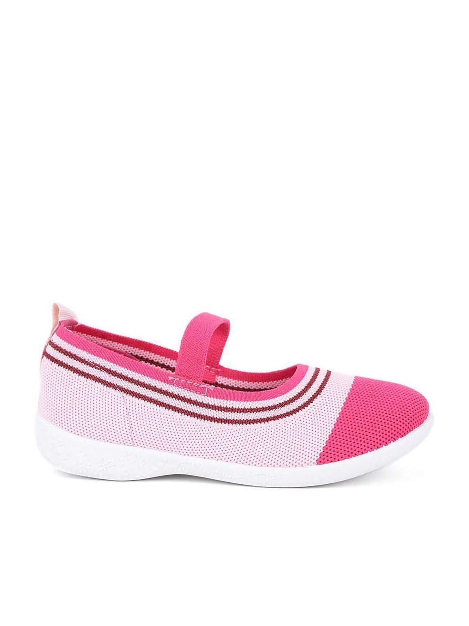 Bubblegummers by Bata Kids Pink & Off-White Mary Jane Shoes