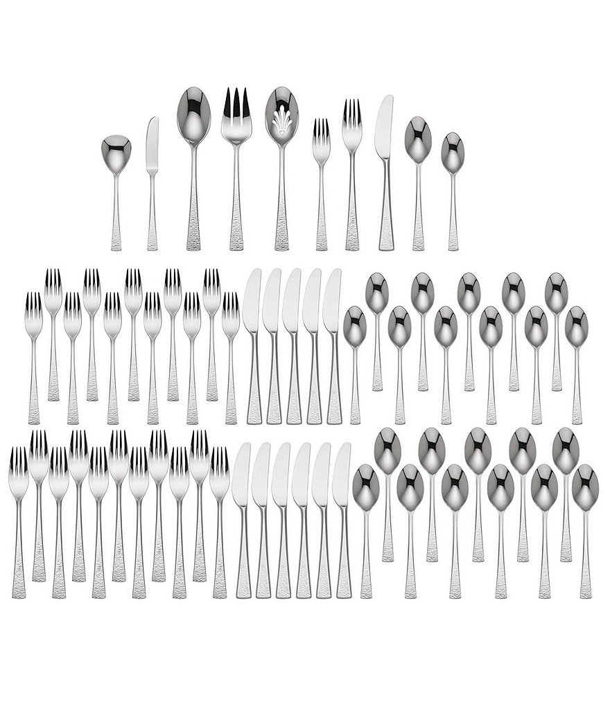 Gorham Biscayne 65-Piece Stainless Steel Flatware Set