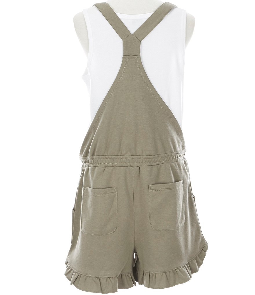 Habitual Big Girls 7-16 Ruffle-Hem Romper & Tank Top Set