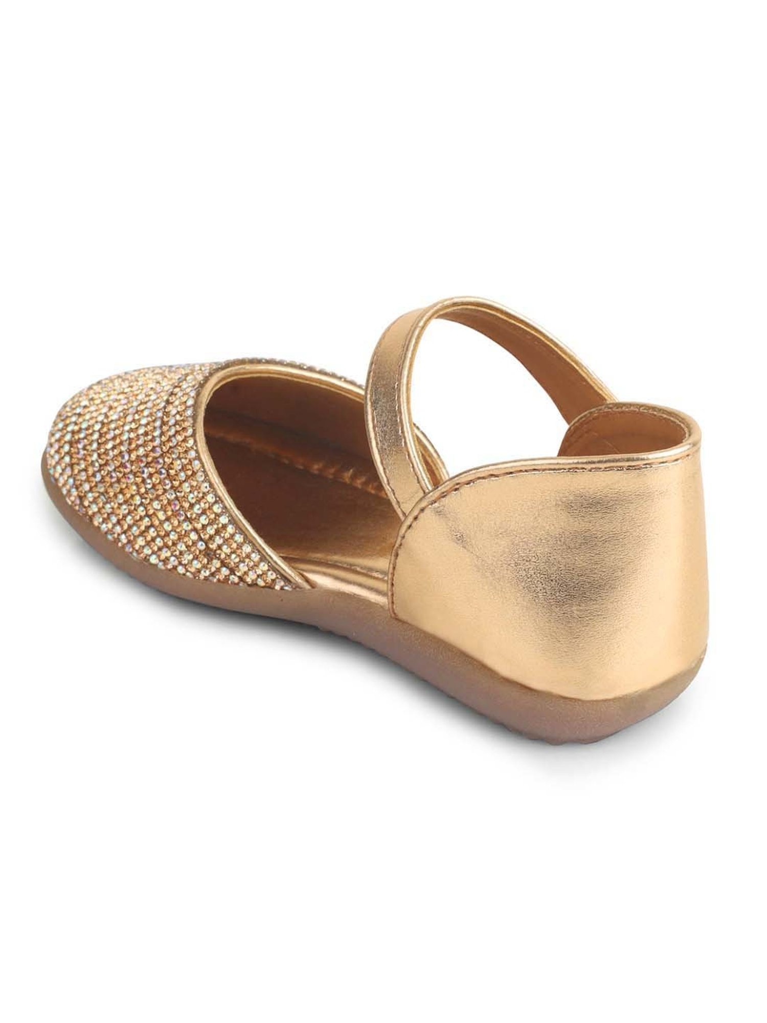 Minesole Kids Rose Gold Ethnic Sandals
