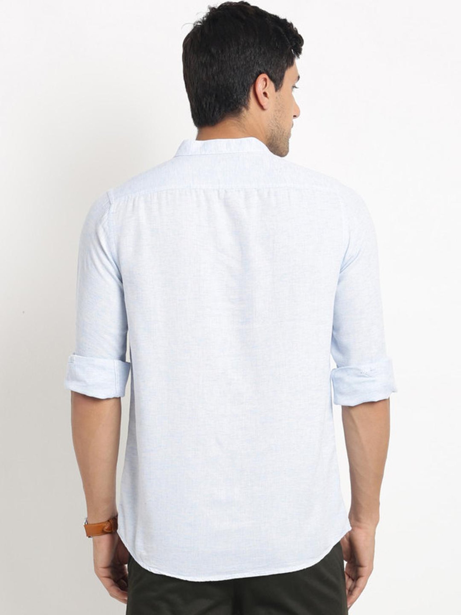 Manthan Red Full Sleeves Solid Kurta