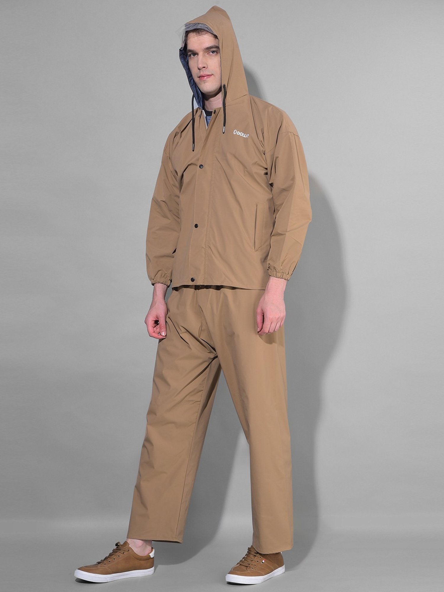 Wildcraft Red & Maroon Regular Fit Colour Block Rainwear Jacket