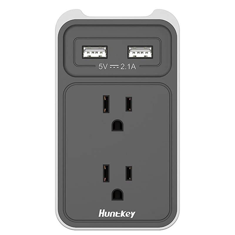2Outlet Wall Mount Cradle with Dual 21 AMP USB Charging Ports SMD407