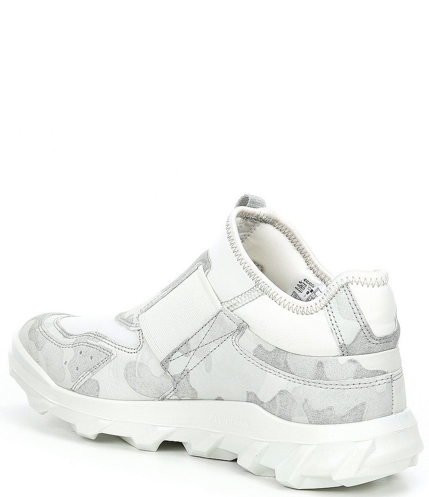 ECCO Motor Cross Camo Print Low Slip-On Sneakers