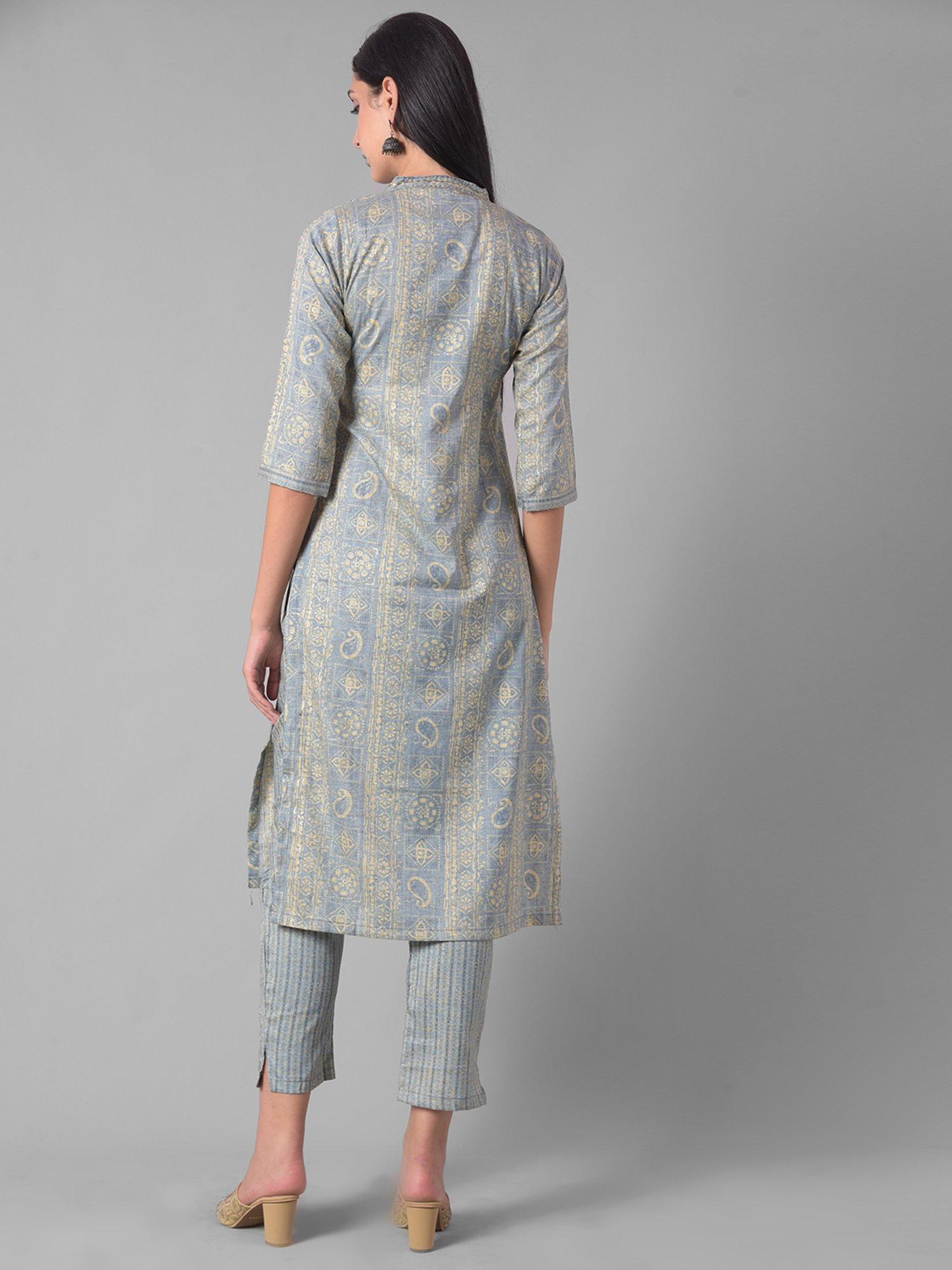 Dollar Missy Blue Embellished Kurta With Pants