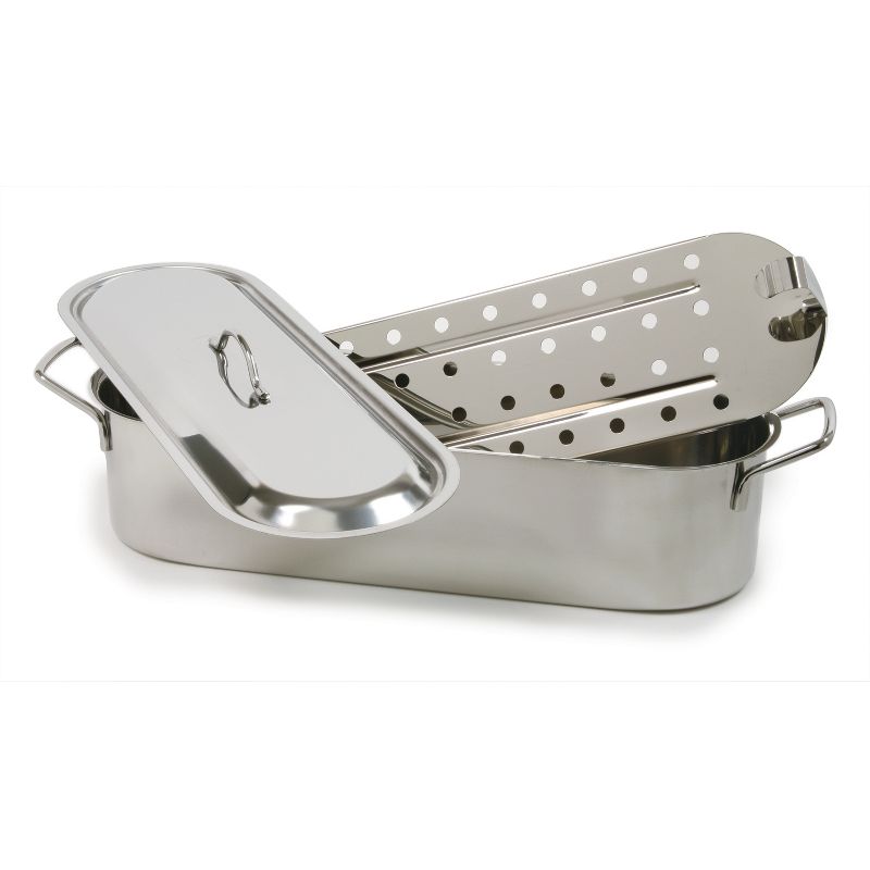 Norpro Stainless Steel 3 Piece Fish Poacher, 18 Inch
