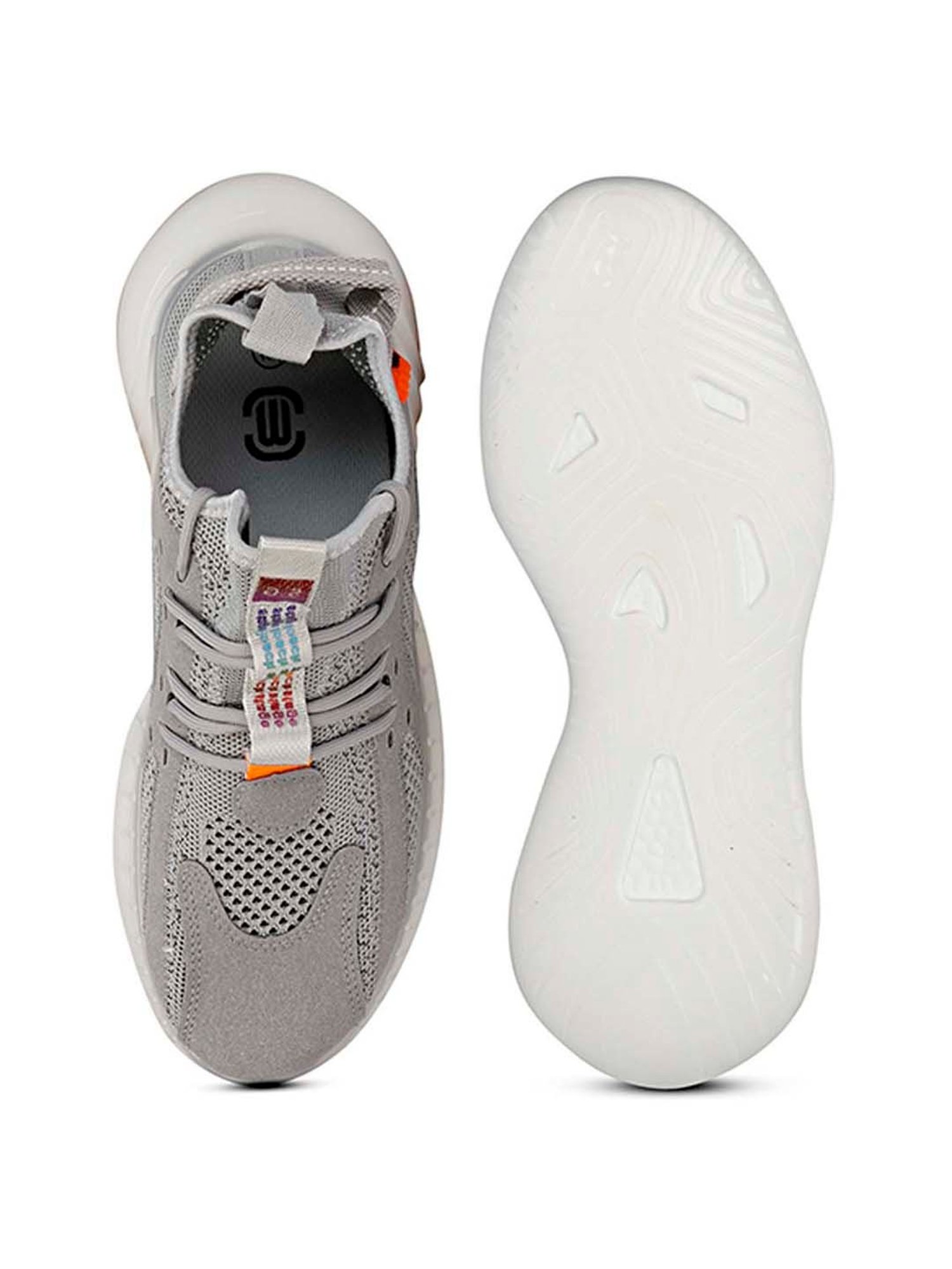 Mozafia Men's Grey Running Shoes