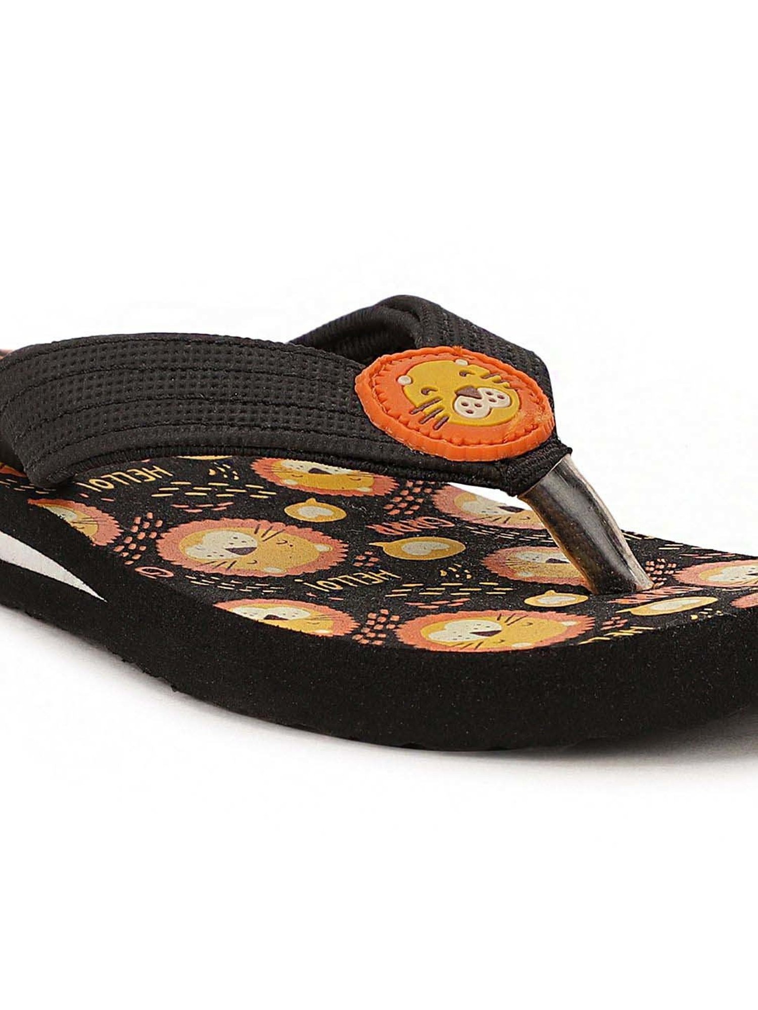 Bubblegummers by Bata Kids Black & Yellow Flip Flops