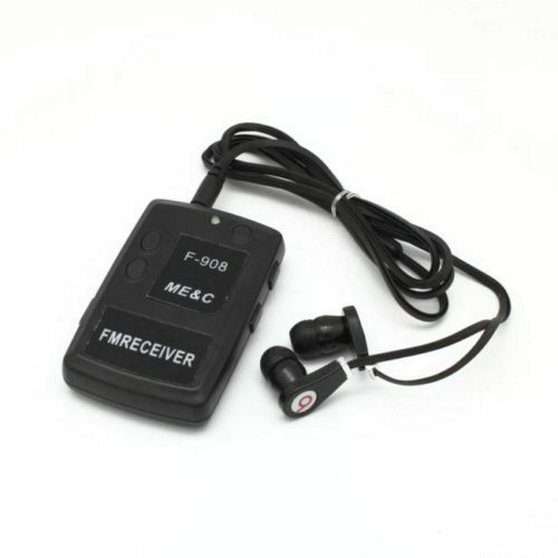 F908 Wireless transmitter receiver Covert FM Audio Listening Device Ear Spy bug