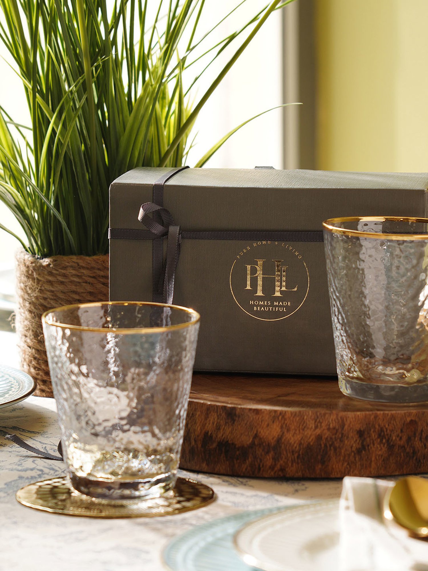 Pure Home and Living Transparent Glass Tumblers