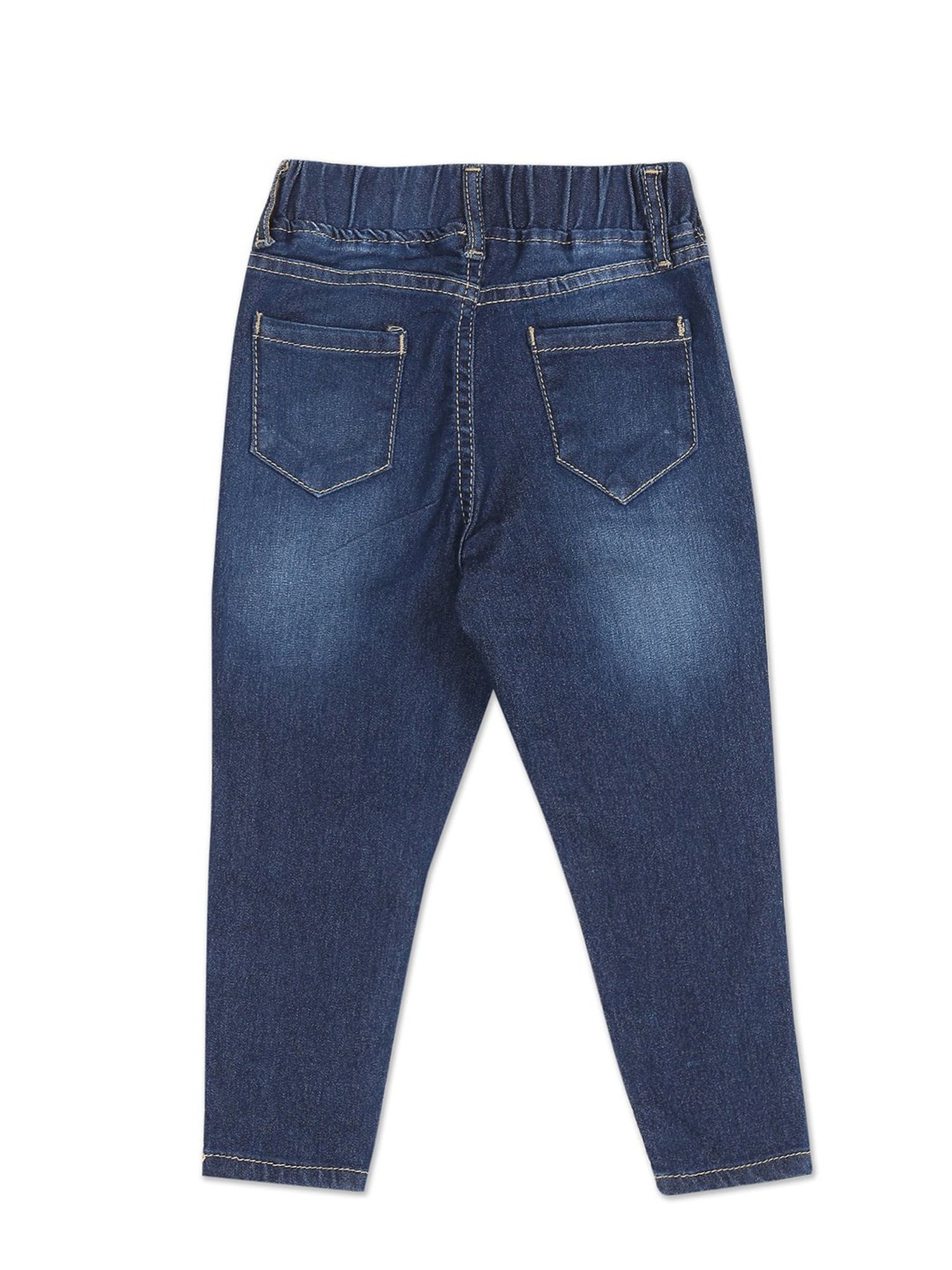 U.S. Polo Assn. Girls Blue Solid Jeggings