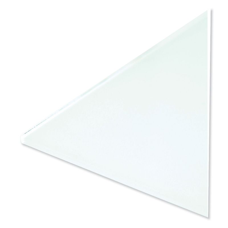 U Brands Floating Glass Dry Erase Board, 36 x 24, White 3975U0001