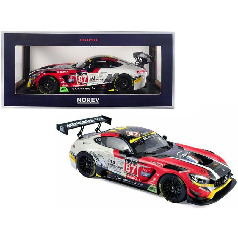 Mercedes AMG GT3 #87 Ricci / Beaubelique / Vannelet (Team Akka) Winners GT Series Monza 2016 1/18 Diecast Car by Norev