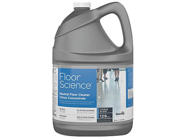 Diversey CBD540441EA Floor Science Professional Neutral Floor Cleaner Concentrate, Slight Scent, 1 Gallon