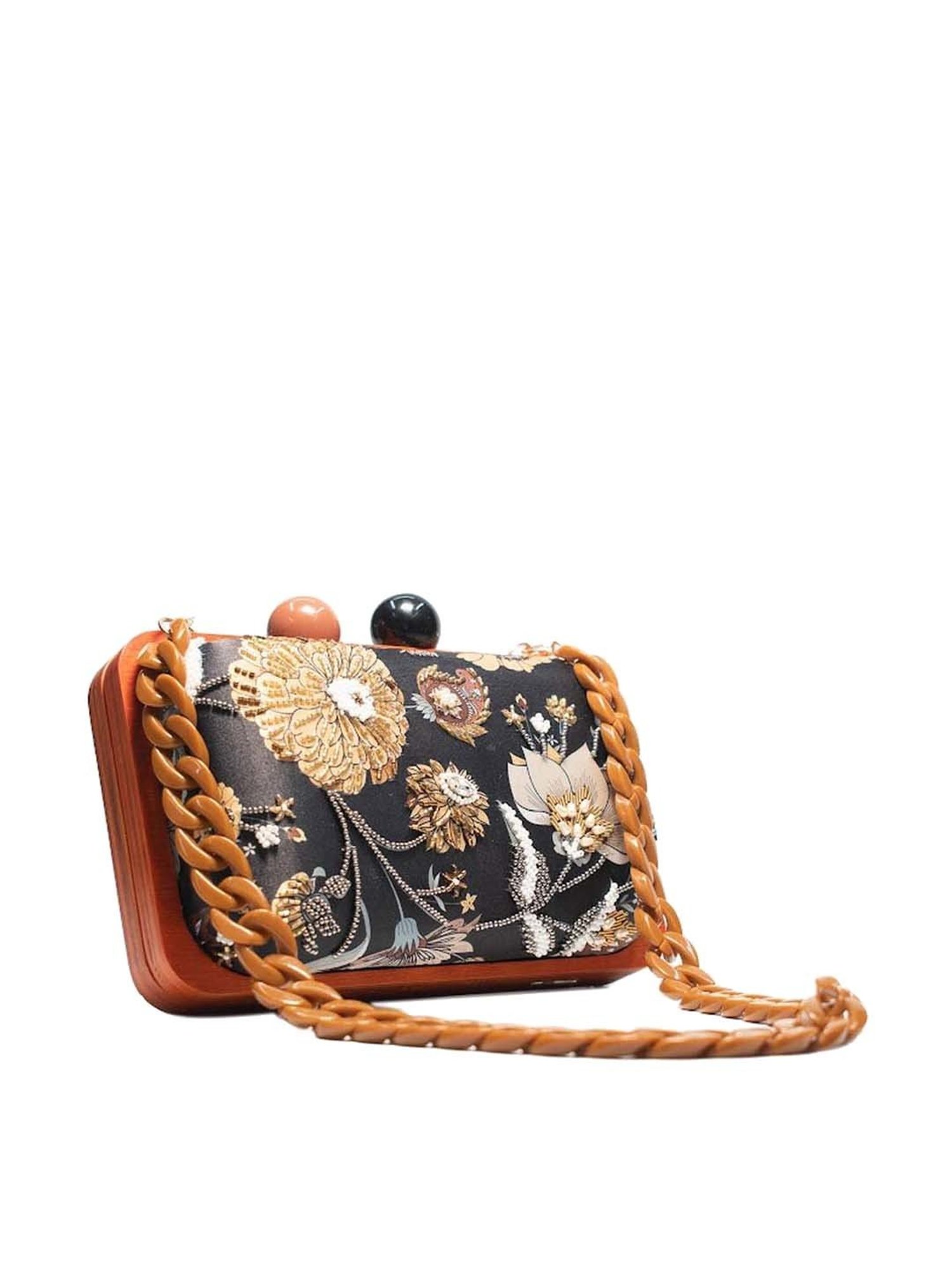 Sugarcrush Black Printed Clutch