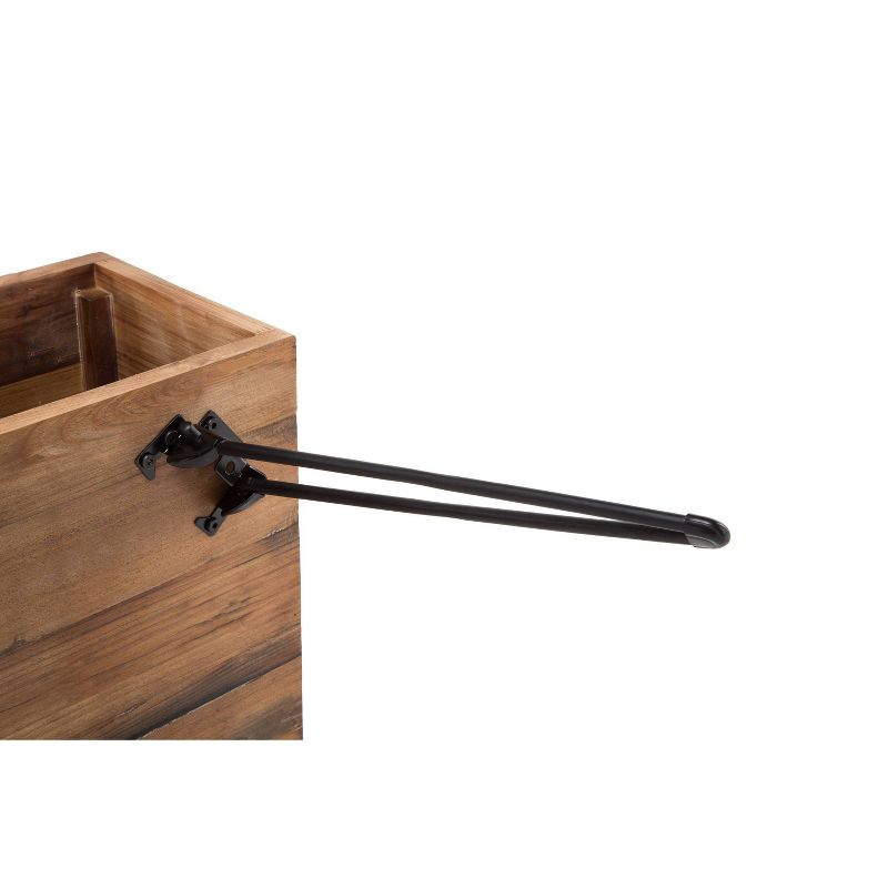 Easton Foldable End Table Brown/Black - Summerland Home